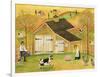 Yellow Barn-Cheryl Bartley-Framed Giclee Print