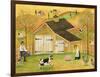 Yellow Barn-Cheryl Bartley-Framed Giclee Print