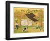 Yellow Barn-Cheryl Bartley-Framed Premium Giclee Print