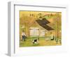 Yellow Barn-Cheryl Bartley-Framed Premium Giclee Print