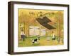 Yellow Barn-Cheryl Bartley-Framed Giclee Print