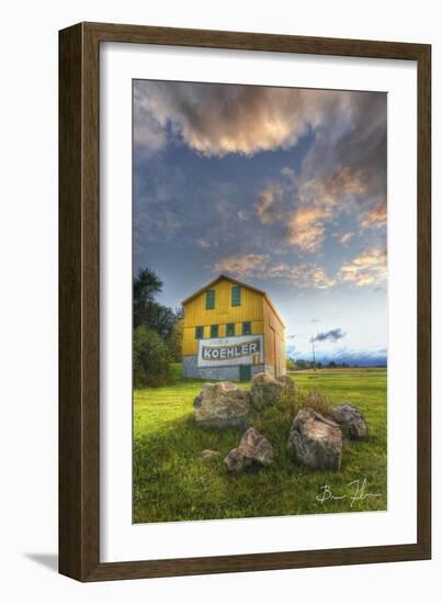 Yellow Barn-5fishcreative-Framed Giclee Print