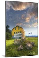 Yellow Barn-5fishcreative-Mounted Giclee Print