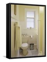 Yellow Bathroom-null-Framed Stretched Canvas