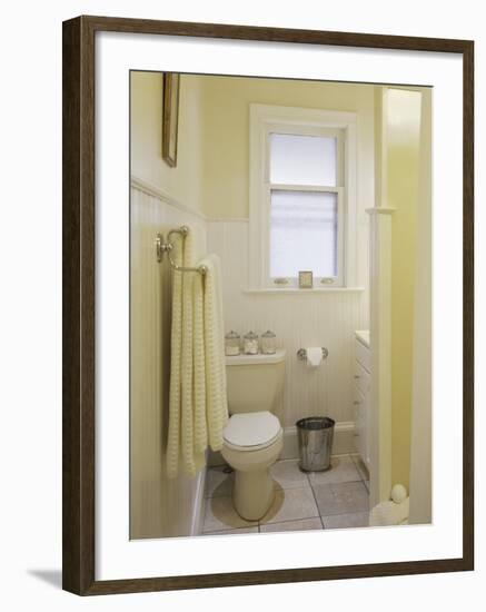 Yellow Bathroom-null-Framed Photographic Print