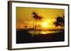 Yellow Beach - In the Style of Oil Painting-Philippe Hugonnard-Framed Giclee Print