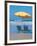 Yellow Beach Umbrella-Mark Gibson-Framed Photographic Print