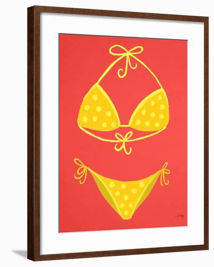 Yellow Bikini Coral-Cat Coquillette-Framed Giclee Print