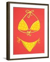 Yellow Bikini Coral-Cat Coquillette-Framed Giclee Print