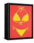 Yellow Bikini Coral-Cat Coquillette-Framed Stretched Canvas