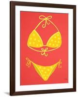 Yellow Bikini Coral-Cat Coquillette-Framed Giclee Print