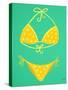 Yellow Bikini Mint-Cat Coquillette-Stretched Canvas