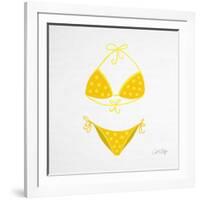 Yellow Bikini White-Cat Coquillette-Framed Giclee Print