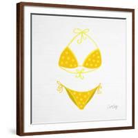 Yellow Bikini White-Cat Coquillette-Framed Giclee Print