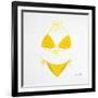 Yellow Bikini White-Cat Coquillette-Framed Giclee Print