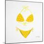 Yellow Bikini White-Cat Coquillette-Mounted Giclee Print