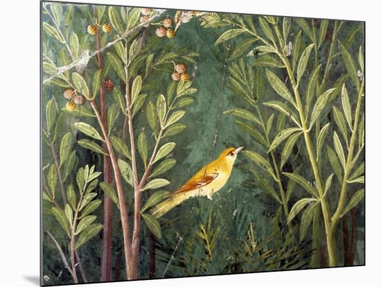 Yellow Bird, Decoration of the House of the Golden Bracelet-null-Mounted Art Print