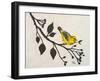 Yellow Bird On the Branch I-Patricia Pinto-Framed Art Print