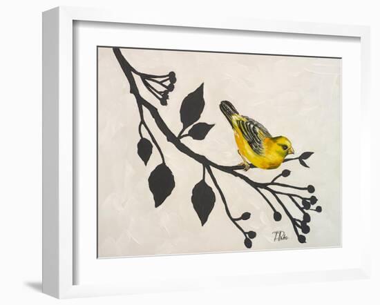 Yellow Bird On the Branch I-Patricia Pinto-Framed Art Print