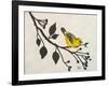 Yellow Bird On the Branch I-Patricia Pinto-Framed Art Print