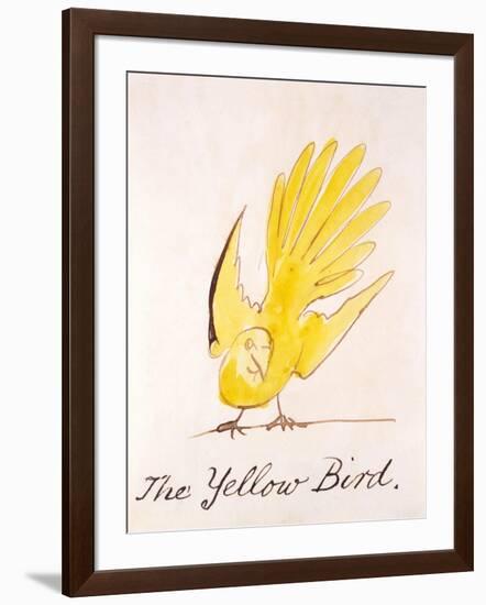 Yellow Bird-Edward Lear-Framed Giclee Print