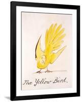 Yellow Bird-Edward Lear-Framed Giclee Print