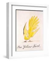 Yellow Bird-Edward Lear-Framed Giclee Print