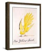 Yellow Bird-Edward Lear-Framed Giclee Print