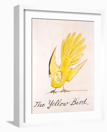 Yellow Bird-Edward Lear-Framed Giclee Print