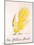 Yellow Bird-Edward Lear-Mounted Giclee Print
