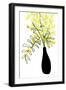 Yellow blooms in a vase-Rosana Laiz Garcia-Framed Giclee Print