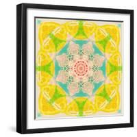 Yellow Blossom Mandala-Alaya Gadeh-Framed Photographic Print