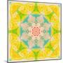 Yellow Blossom Mandala-Alaya Gadeh-Mounted Photographic Print