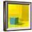 Yellow / Blue-Daniel Cacouault-Framed Giclee Print