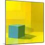 Yellow / Blue-Daniel Cacouault-Mounted Giclee Print