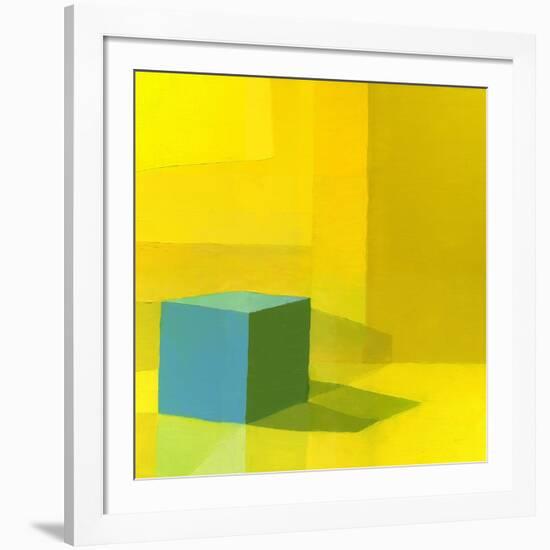 Yellow / Blue-Daniel Cacouault-Framed Giclee Print