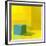 Yellow / Blue-Daniel Cacouault-Framed Giclee Print