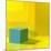 Yellow / Blue-Daniel Cacouault-Mounted Giclee Print