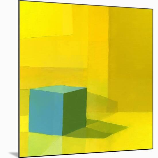 Yellow / Blue-Daniel Cacouault-Mounted Giclee Print