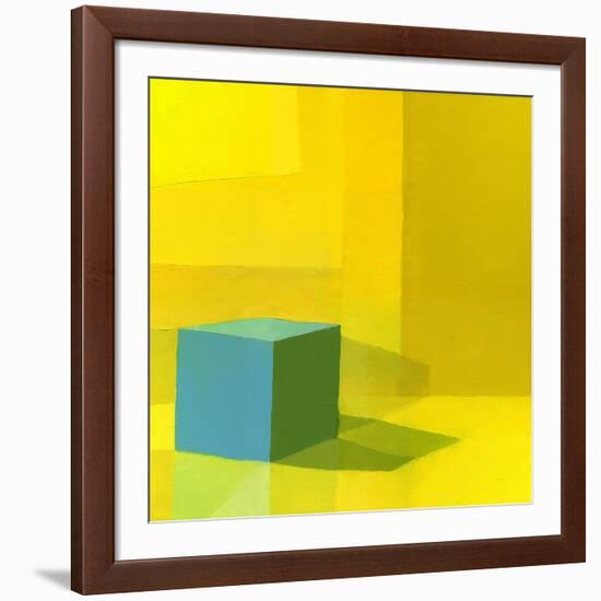 Yellow / Blue-Daniel Cacouault-Framed Giclee Print