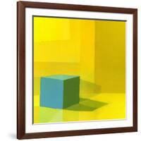 Yellow / Blue-Daniel Cacouault-Framed Giclee Print