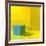 Yellow / Blue-Daniel Cacouault-Framed Giclee Print