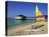 Yellow Boat, Pebble Beach, Barbados, West Indies, Caribbean, Central America-Lightfoot Jeremy-Stretched Canvas