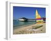 Yellow Boat, Pebble Beach, Barbados, West Indies, Caribbean, Central America-Lightfoot Jeremy-Framed Photographic Print