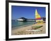 Yellow Boat, Pebble Beach, Barbados, West Indies, Caribbean, Central America-Lightfoot Jeremy-Framed Photographic Print