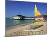 Yellow Boat, Pebble Beach, Barbados, West Indies, Caribbean, Central America-Lightfoot Jeremy-Mounted Photographic Print