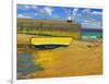 Yellow Boat, St Ives-Andrew Macara-Framed Giclee Print