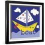 Yellow Boat-Erin Clark-Framed Giclee Print