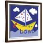 Yellow Boat-Erin Clark-Framed Giclee Print