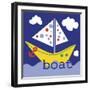 Yellow Boat-Erin Clark-Framed Premium Giclee Print